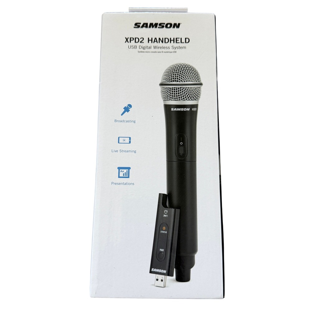 Samson XPD2 Handheld USB Digital Wireless Microphone System HXD1 RXD2 SHIPS FAST